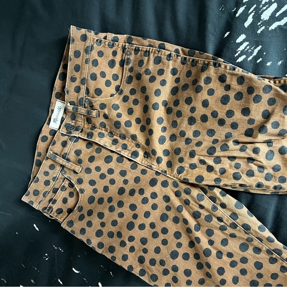 Madewell Leopard Dot 10" High Rise Skinny Jeans - Picture 5 of 9
